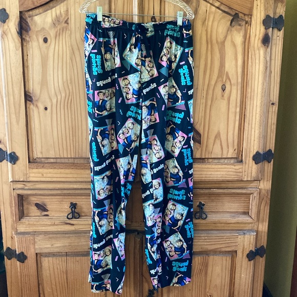 Men The Golden Girls black green pajama lounge pants size L - Picture 1 of 8